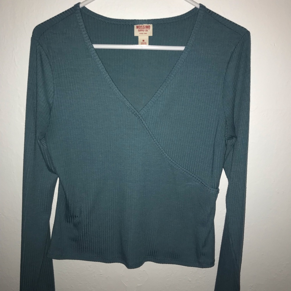 V-neck surplice top